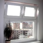 Двухстворчатое противопожарное окно с фрамугой / серия FRM1060